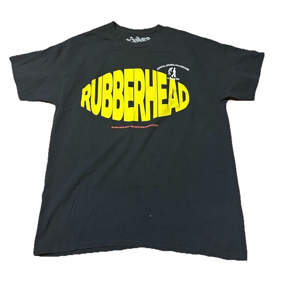 Video Store Rubberhead T-Shirt Kevin Abstract Merch Black Size M NWOT Tracklist - Picture 1 of 4